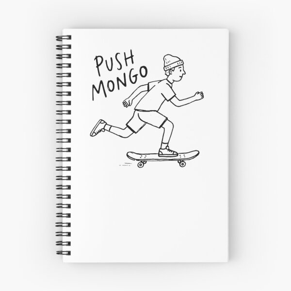 Item preview, Push Mongo Funny Skateboarding Skate Slang Hand Drawn Doodle Style designed and sold by Yellowriversss.