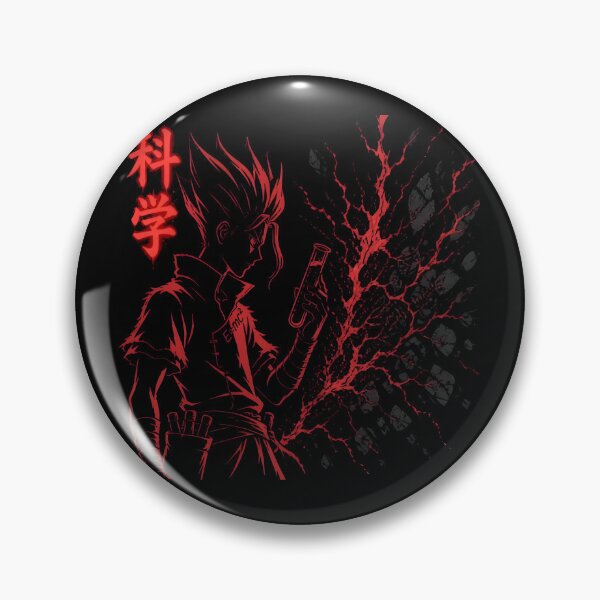 Item preview,  Scientist Silhouette with Intense Red Lightning Ink Splash designed and sold by RoyalEarthstore.
