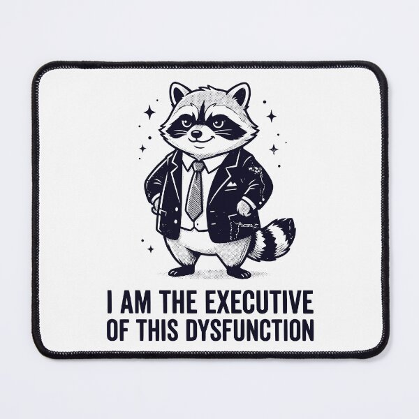 Item preview, Executive of This Dysfunction - Cool Raccoon in a Suit designed and sold by dudelinart.