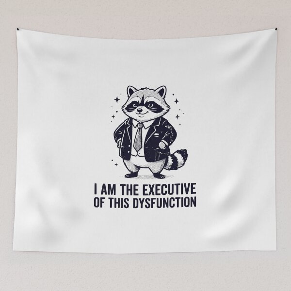 Item preview, Executive of This Dysfunction - Cool Raccoon in a Suit designed and sold by dudelinart.