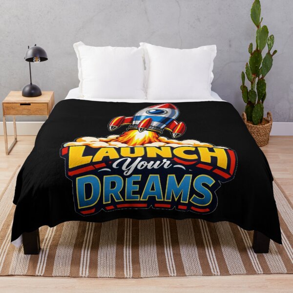 Item preview, Retro Rocket Ship Blasting Off Launch Your Dreams Space Pop Art designed and sold by DeliaDesignsCo.