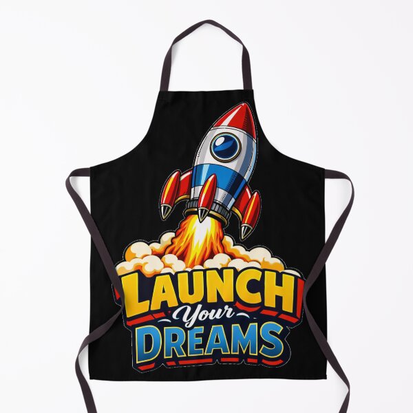 Item preview, Retro Rocket Ship Blasting Off Launch Your Dreams Space Pop Art designed and sold by DeliaDesignsCo.