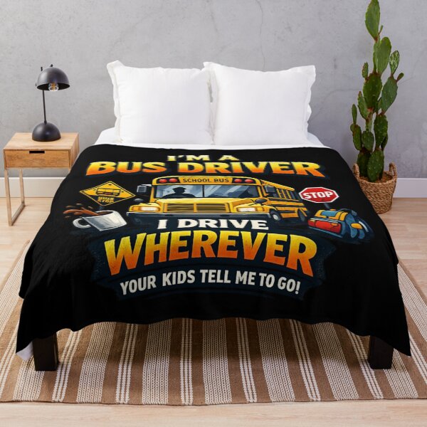 Item preview, I Drive Wherever Your Kids Tell Me To Go - funny school bus driver designed and sold by SidTastic .