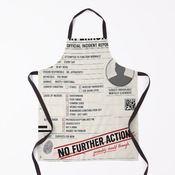Item preview, Official Human Error Incident Report designed and sold by Markhor Supply.