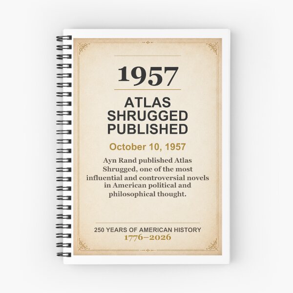 Item preview, America 250 | Atlas Shrugged Published | 1957 designed and sold by ariksworld.