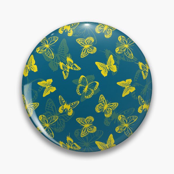 Item preview, Blue and Yellow Butterfly Pattern Design designed and sold by PatternTitan.