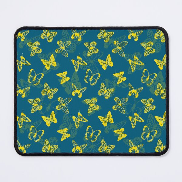 Item preview, Blue and Yellow Butterfly Pattern Design designed and sold by PatternTitan.