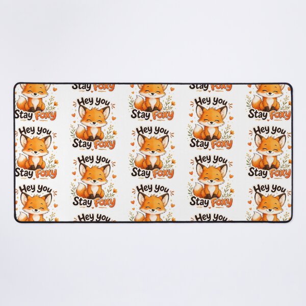 Item preview, Hey You, Stay Foxy | Cute Kawaii Fox Cartoon Sticker | Adorable Woodland Animal Gift designed and sold by CRAZZYDOODLES.