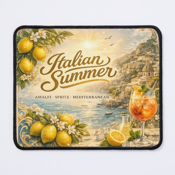 Item preview, Italian Summer Amalfi Coast Aesthetic Lemon Spritz Vintage Travel Poster Art designed and sold by MartBook.