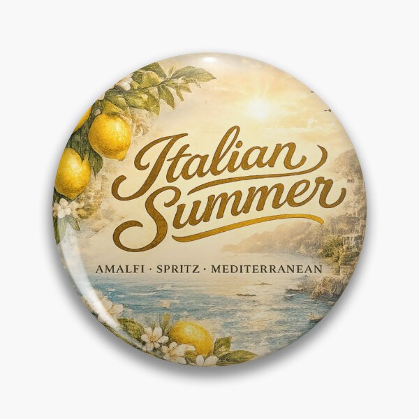 Item preview, Italian Summer Amalfi Coast Aesthetic Lemon Spritz Vintage Travel Poster Art designed and sold by MartBook.