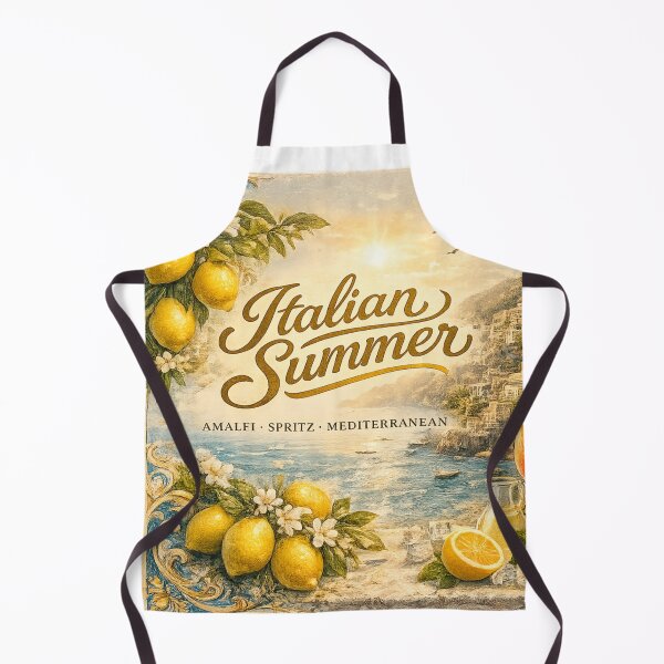 Item preview, Italian Summer Amalfi Coast Aesthetic Lemon Spritz Vintage Travel Poster Art designed and sold by MartBook.