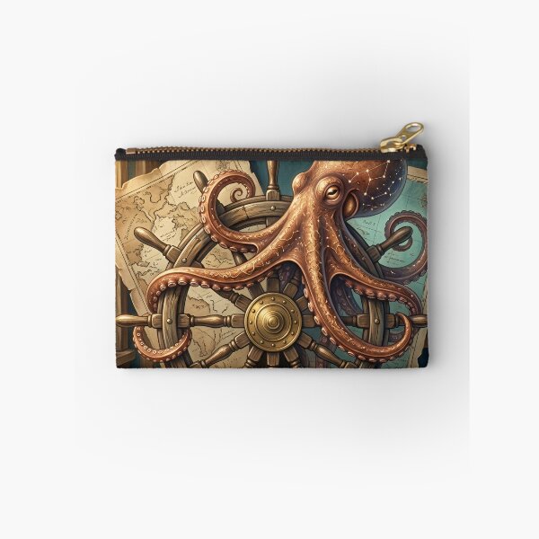 Item preview, Vintage Nautical Octopus Classic Maritime Ocean Wall Art  Retro Sea Creature Illustration designed and sold by ZyxDes.