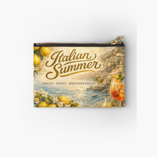 Item preview, Italian Summer Amalfi Coast Aesthetic Lemon Spritz Vintage Travel Poster Art designed and sold by MartBook.