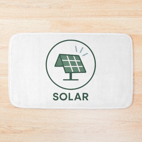Item preview, Solar Power Badge Icon - Minimalist Clean Energy Sticker designed and sold by minynature.