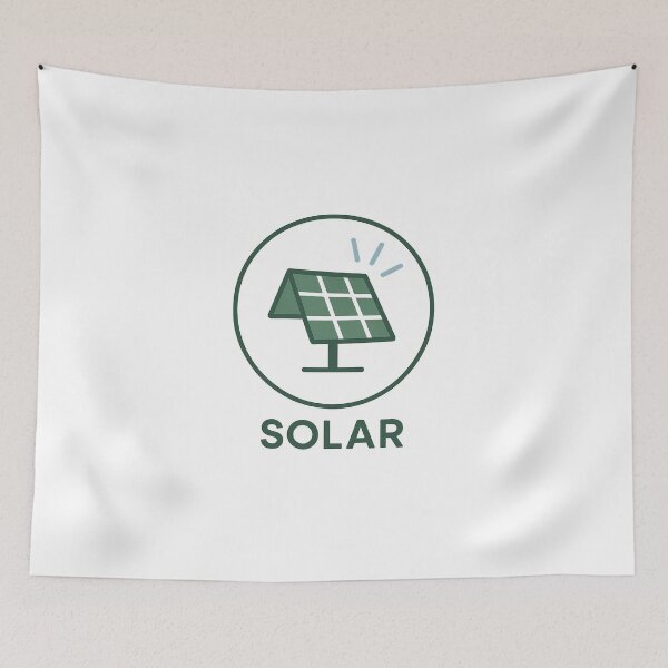 Item preview, Solar Power Badge Icon - Minimalist Clean Energy Sticker designed and sold by minynature.