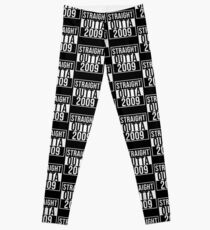 Straight Outta 2009 Classic 2009 - Made In 2009 Born In 2009 Gift Leggings