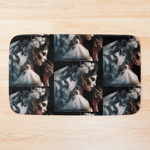 Item preview, Gothic Bride Nightmare Double Exposure Horror Art designed and sold by LujziWorld.
