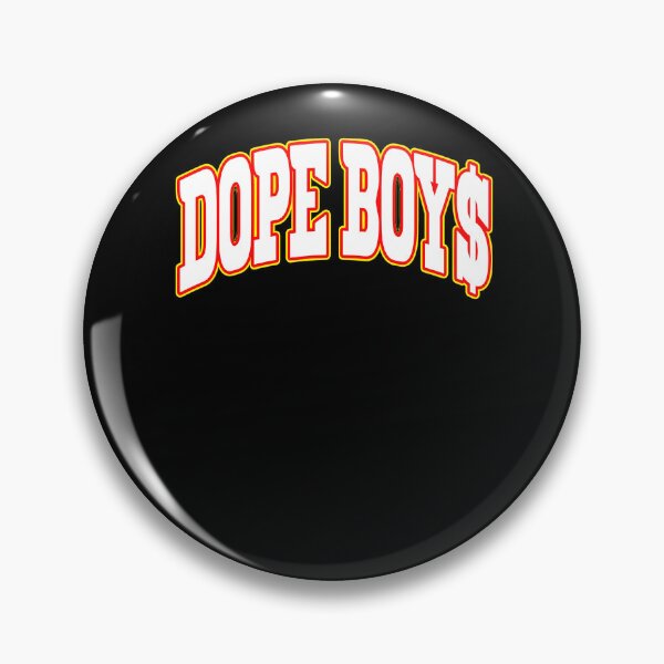 Item preview, Dope Boys Curved Bold White Typography designed and sold by sathiyaseelans.