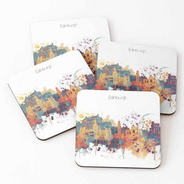 Item preview, Edinburgh Watercolour Skyline designed and sold by DimDom.