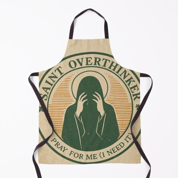 Item preview, Saint Overthinker T-Shirt - Vintage Academic Style Aesthetic, Funny Anxiety Shirt, Retro Comfort Colors Tee, Mental Health Humor designed and sold by NikaRka.