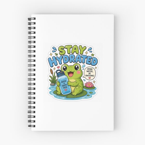 Item preview, Stay Hydrated Cute Frog  designed and sold by BrainBuckets.