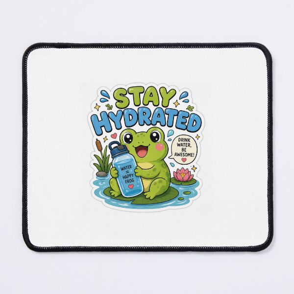 Item preview, Stay Hydrated Cute Frog  designed and sold by BrainBuckets.