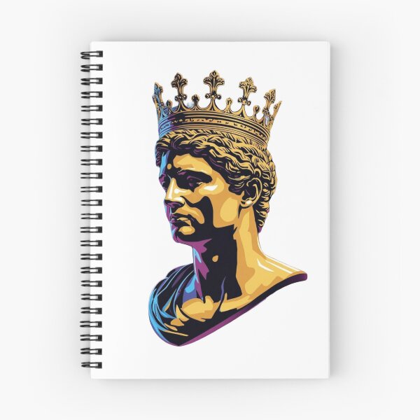 Item preview, Golden Crown Roman Emperor Greek Statue Pop Art designed and sold by Ankushpc.