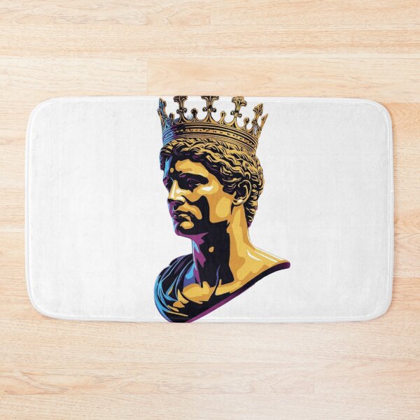 Item preview, Golden Crown Roman Emperor Greek Statue Pop Art designed and sold by Ankushpc.
