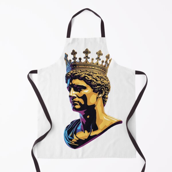 Item preview, Golden Crown Roman Emperor Greek Statue Pop Art designed and sold by Ankushpc.