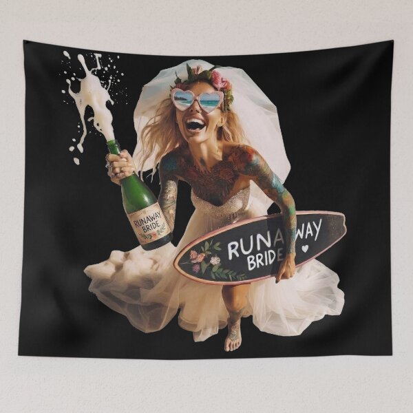 Item preview, Gothic Bachelorette Party Foam Surfboard designed and sold by Voodoo Store Paranormal Collections.