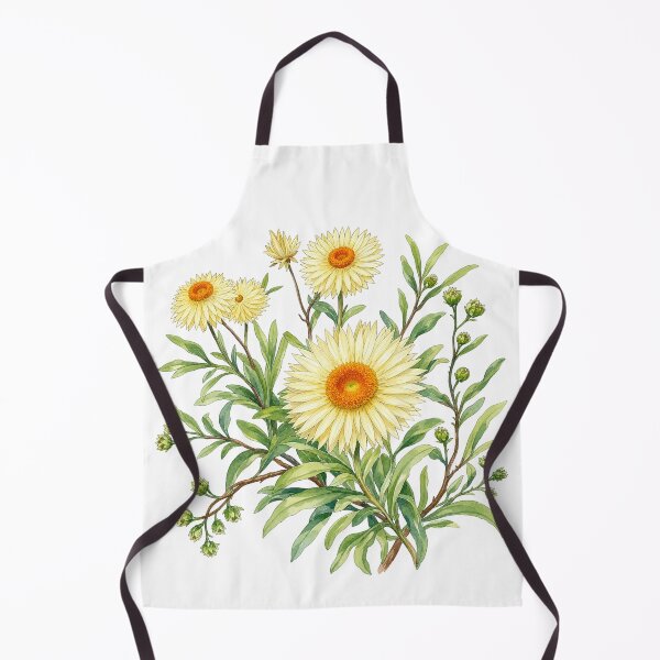 Item preview, Vintage Cottage Yellow Australian Paper Daisies designed and sold by BotanicaBlossom.