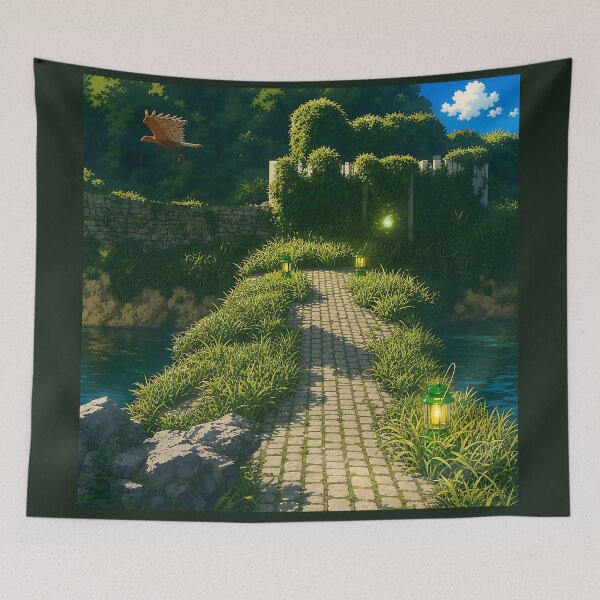 Item preview, The Place Where Happy People Once Lived.(Anime Ver.) designed and sold by MaxDreamsArt.