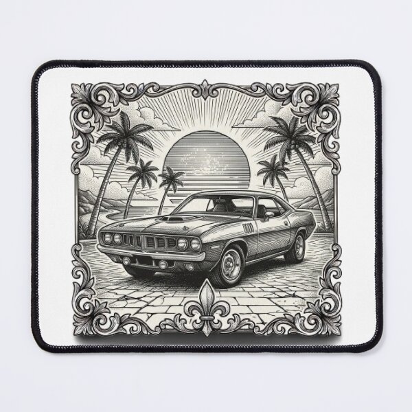 Item preview, Vintage Muscle Car T-Shirt | Classic American Car | Retro Engraved Automotive Art designed and sold by Faisal Shah.