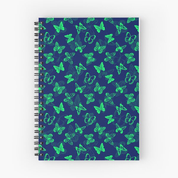 Item preview, Green On Blue Butterfly Pattern Design designed and sold by PatternTitan.