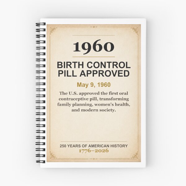 Item preview, America 250 | Birth Control Pill Approved | 1960 designed and sold by ariksworld.
