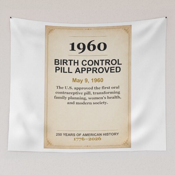 Item preview, America 250 | Birth Control Pill Approved | 1960 designed and sold by ariksworld.