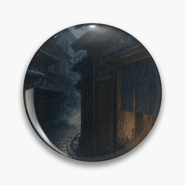 Item preview, Kyoto Night Poster – Gion Alley Ukiyo-e Japanese Wall Art designed and sold by Yugen Veilshadow.
