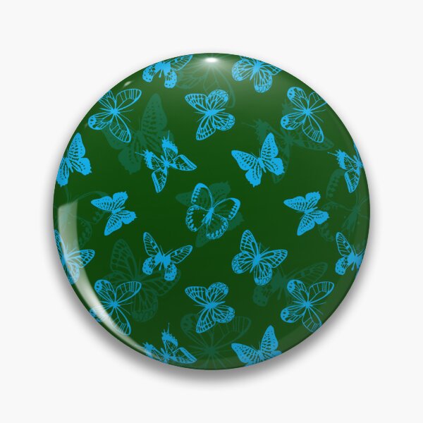 Item preview, Blue On Green Butterfly Pattern Design designed and sold by PatternTitan.