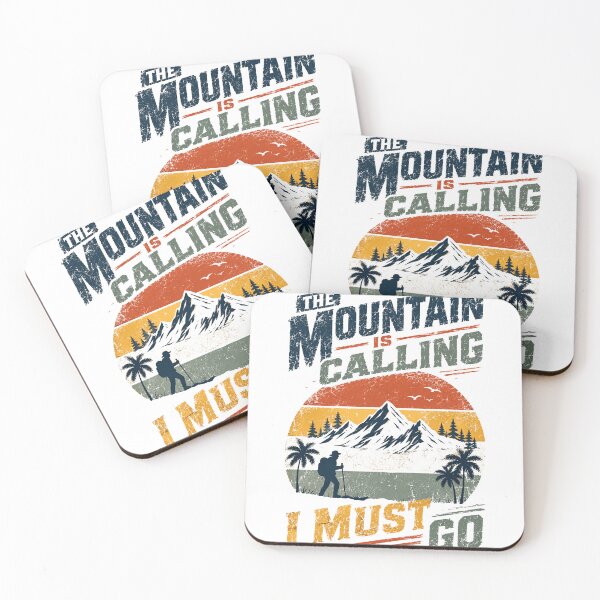 Item preview, The Mountain Is Calling I Must Go Hiking Outdoors Adventure Mountaineer Gift designed and sold by HumansStuck12.