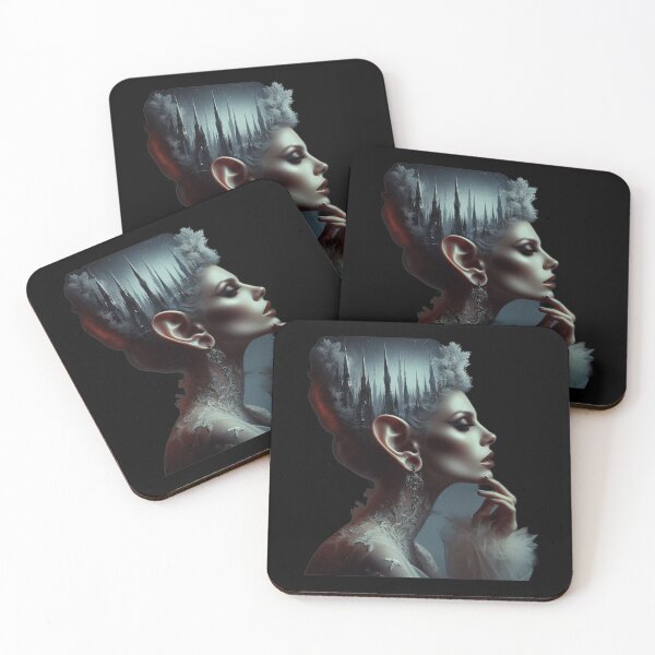 Item preview, Gothic Ice Queen with Dark Castle Mindscape Art designed and sold by LujziWorld.