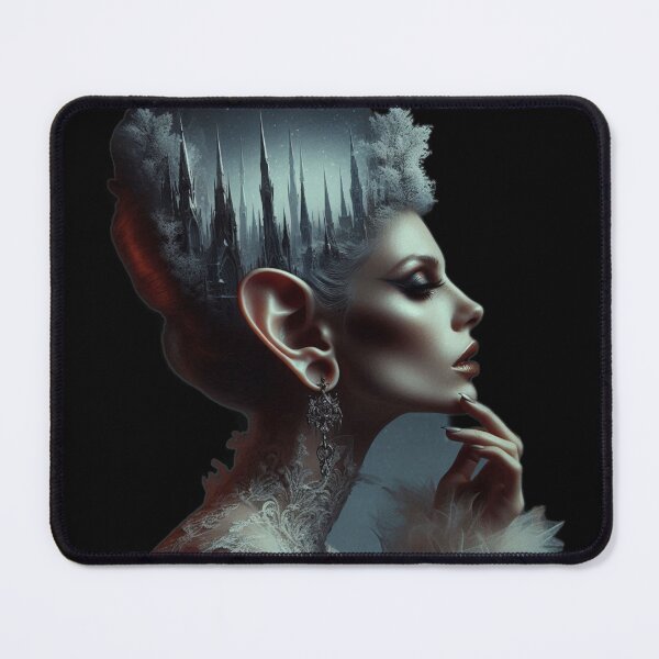 Item preview, Gothic Ice Queen with Dark Castle Mindscape Art designed and sold by LujziWorld.