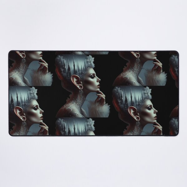 Item preview, Gothic Ice Queen with Dark Castle Mindscape Art designed and sold by LujziWorld.