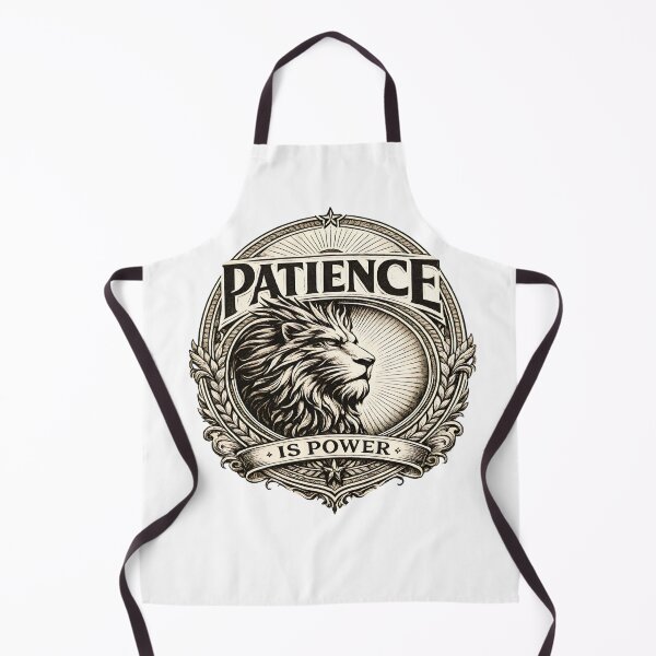 Item preview, Patience Is Power Vintage Lion Emblem designed and sold by Presshue.