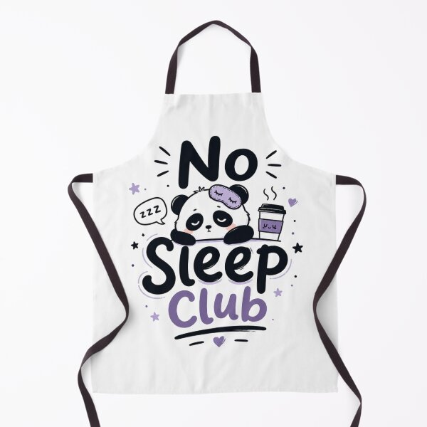 Item preview, No Sleep Club Cute Kawaii Sleepy Panda Coffee Typography | Funny Insomnia Quote Sticker designed and sold by Sanika arts .