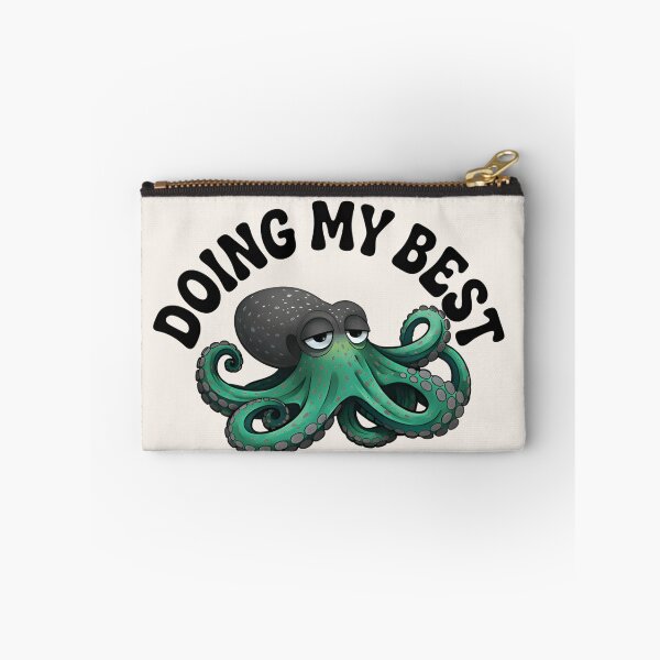 Item preview, Doing My Best Octopus Funny Sea Creature Design  Lazy Ocean Humor T‑Shirt & Sticker designed and sold by ZyxDes.