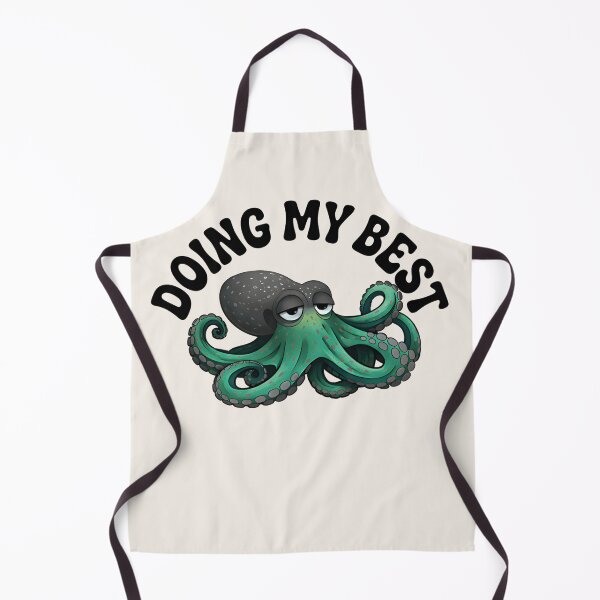 Item preview, Doing My Best Octopus Funny Sea Creature Design Lazy Ocean Humor T‑Shirt & Sticker designed and sold by ZyxDes.