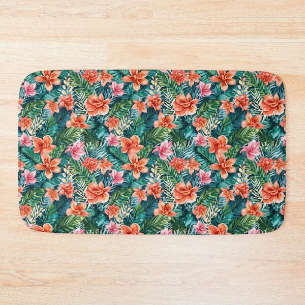 Item preview, Colorful Tropical Flowers Watercolor pattern designed and sold by Zazizu.