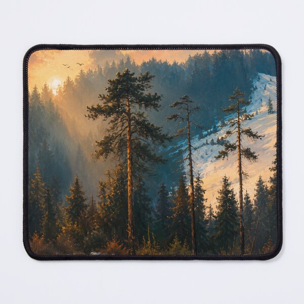Item preview, Golden Mist Over the Silent Pines designed and sold by NocturnBotany.