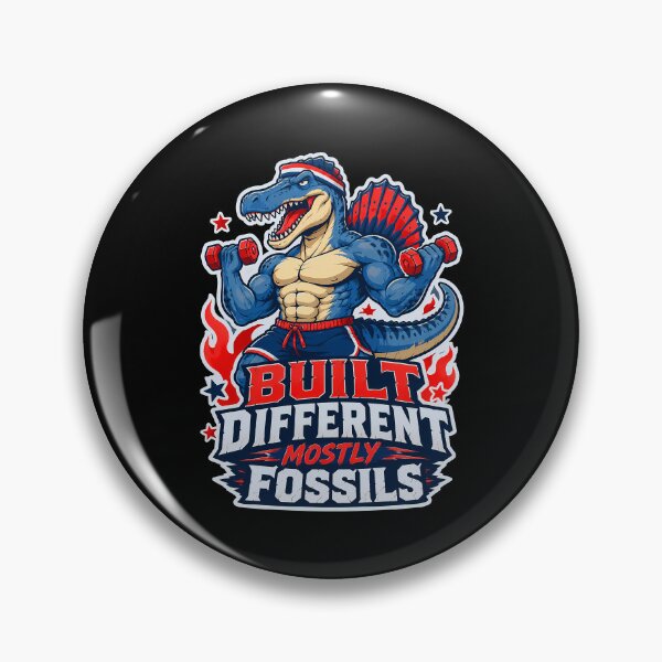 Item preview, Built Different Mostly Fossils Funny Spinosaurus Gym Design designed and sold by Tong4130.