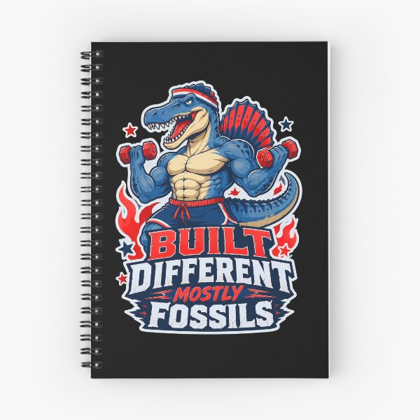Item preview, Built Different Mostly Fossils Funny Spinosaurus Gym Design designed and sold by Tong4130.